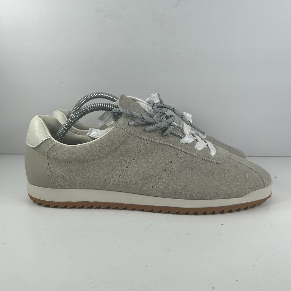 Project Cloud Grey Suede Low Top Sneakers Gum Ripple Sole US 10 Women's